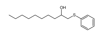 1-(苯硫基)-2-癸醇 结构式