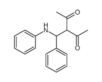 3-(苯胺基(苯基)甲基)-2,4-戊二酮 结构式