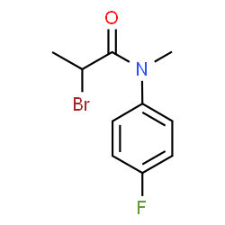 2-溴-N-(4-氟苯基)-N-甲基丙酰胺 结构式