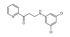 3-[(3,5-二氯苯基)氨基]-1-(2-吡啶基)-1-丙酮 结构式