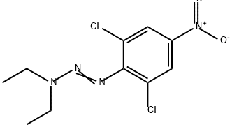 1-Triazene, 1-(2,6-dichloro-4-nitrophenyl)-3,3-diethyl- 结构式