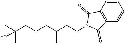2-(7-羟基-3,7-二甲基辛基)-1H-异吲哚-1,3(2H)-二酮 结构式