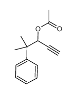 α-乙炔基-β,β-甲基苯乙醇 1-乙酸酯 结构式