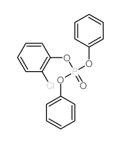 Phosphoric acid 2-chlorophenyldiphenyl ester 结构式