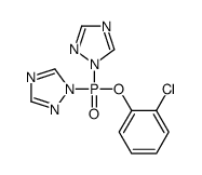 Phosphinic acid, bis(1H-1,2,4-triazol-1-yl)-, 2-chlorophenyl ester (9CI) 结构式