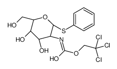 苯基-2-脱氧-1-硫代-2-(2,2,2-三氯乙氧基甲酰氨基)-β-D-吡喃半乳糖苷 结构式