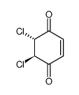 2-Cyclohexene-1,4-dione, 5,6-dichloro-, (5R,6R)-rel- 结构式