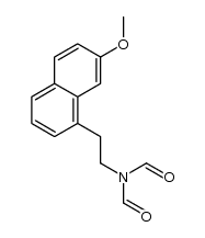 Formamide, N-formyl-N-[2-(7-methoxy-1-naphthalenyl)ethyl]- 结构式