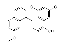 3,5-二氯-N-[2-(7-甲氧基-1-萘基)乙基]苯甲酰胺 结构式
