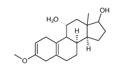 3-甲氧基雌甾-2,5(10)-二烯-11α,17β-二醇 结构式