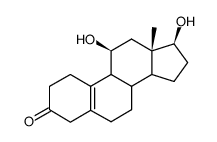 雌甾-5(10)-烯-3-酮-11α,17β-二醇 结构式