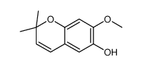 7-甲氧基-2,2-二甲基-2H-1-苯并吡喃-6-醇 结构式