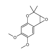 2H-Oxireno[c][1]benzopyran, 1a,7b-dihydro-5,6-dimethoxy-2,2-dimethyl- 结构式