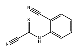 N-(2-氰基苯基)氰基硫代甲酰胺 结构式