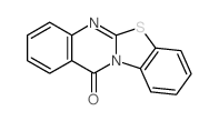 12H-苯并噻唑并[2,3-b]喹唑啉-12-酮 结构式