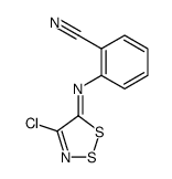 2-[(4-氯-5H-1,2,3-二噻唑-5-亚基)氨基]苯甲腈 结构式