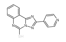 2-(4-吡啶基)-[1,2,4]三唑并[1,5-c]喹唑啉-5(6H)-硫酮 结构式