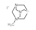 1-Methyl-1lambda(5),3,5-triaza-7-phosphatricyclo(3.3.1.1(3,7))decane 结构式