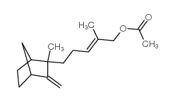 乙酸檀香酯 结构式