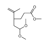 5-Hexenoic acid, 4-(2,2-dimethoxyethyl)-5-methyl-, methyl ester, (4S)- 结构式