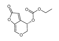 Carbonic acid, (4S)-4,5-dihydro-2-oxo-2H-furo[2,3-c]pyran-4-yl ethyl ester 结构式