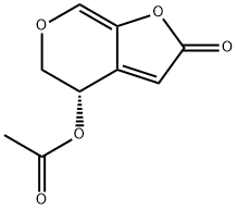 (4S)-4-乙酰氧基-4,5-二氢-2H-呋喃并[2,3-c]吡喃-2-酮 结构式