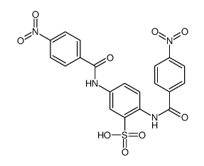 2,5-双(4-硝基苯甲酰氨基)苯磺酸 结构式
