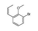 1-溴-2-甲氧基-3-(1-丙烯-1-基)苯 结构式