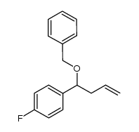 1-氟-4-[1-(苄氧基)-3-丁烯-1-基]苯 结构式