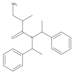 Propanamide, 3-amino-2-methyl-N,N-bis[(1R)-1-phenylethyl]-, (2S)- 结构式