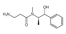 Propanamide, 3-amino-N-[(1R,2R)-2-hydroxy-1-methyl-2-phenylethyl]-N-methyl- 结构式