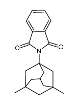 2-(3,5-二甲基金刚烷-1-基)异吲哚-1,3-二酮 结构式