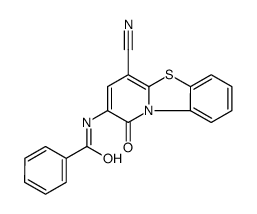 2-benzamido-4-cyano-1-oxo-1H,5H-pyrido(1,2-a)benzimidazole 结构式