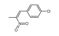 1-氯-4-[(1Z)-2-硝基-1-丙烯-1-基]苯 结构式