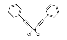 二氯二(异氰基苯)合钯(SP-4-2) 结构式