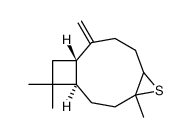 5-Thiatricyclo[8.2.0.04,6]dodecane, 4,12,12-trimethyl-9-methylene- 结构式
