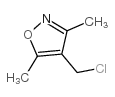 4-氯甲基-3,5-二甲基异噁唑 结构式
