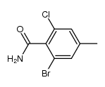 2-溴-6-氯-4-甲基苯甲酰胺 结构式