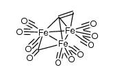 μ-羰基九羰基[μ3-(η:η:η2-亚乙烯基)]三角三铁(9CI) 结构式