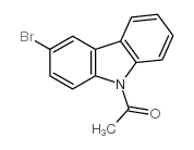 9-乙酰基-3-溴-9H-咔唑 结构式