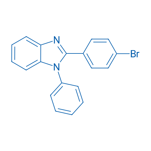 1-苯基-2-(4-溴苯基)-1H-苯并咪唑 结构式