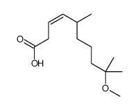 3-Decenoic acid, 9-methoxy-5,9-dimethyl- 结构式