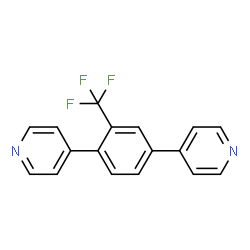 4,4'-(2-(三氟甲基)-1,4-亚苯基)二吡啶 结构式
