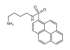 N-(4-氨基丁基)-1-芘磺酰胺 结构式