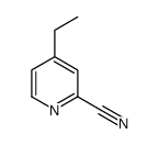 4-乙基-2-吡啶甲腈 结构式