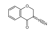 3-重氮-2,3-二氢-4H-1-苯并吡喃-4-酮 结构式