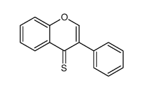 3-苯基-4H-1-苯并吡喃-4-硫酮 结构式
