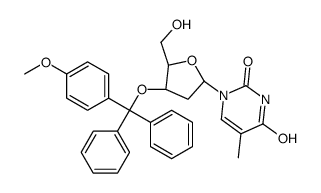 Thymidine, 3'-O-[(4-methoxyphenyl)diphenylmethyl]- 结构式