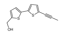 [2,2'-Bithiophene]-5-methanol, 5'-(1-propyn-1-yl)- 结构式