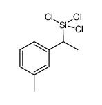 1-甲基-3-[1-(三氯硅基)乙基]苯 结构式